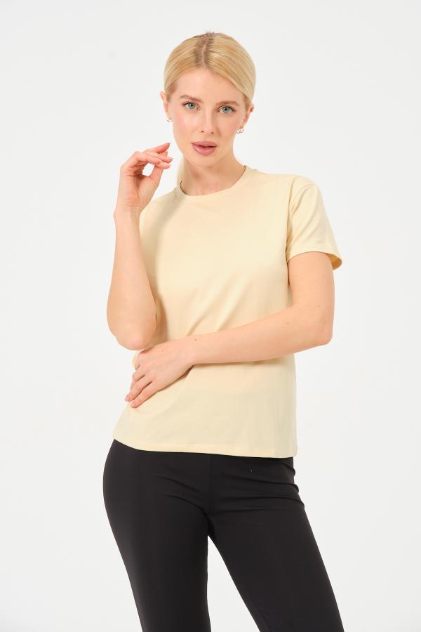 Gaia Kadın Tshirt Bej